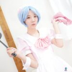 Yuna Haru Cosplay maid 1